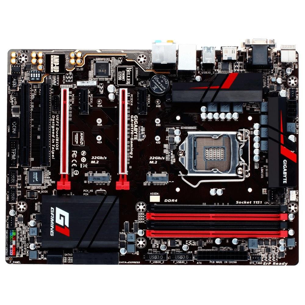 Placa-Mãe Gigabyte GA-H170-Gaming 3, Intel LGA 1151, ATX, DDR4