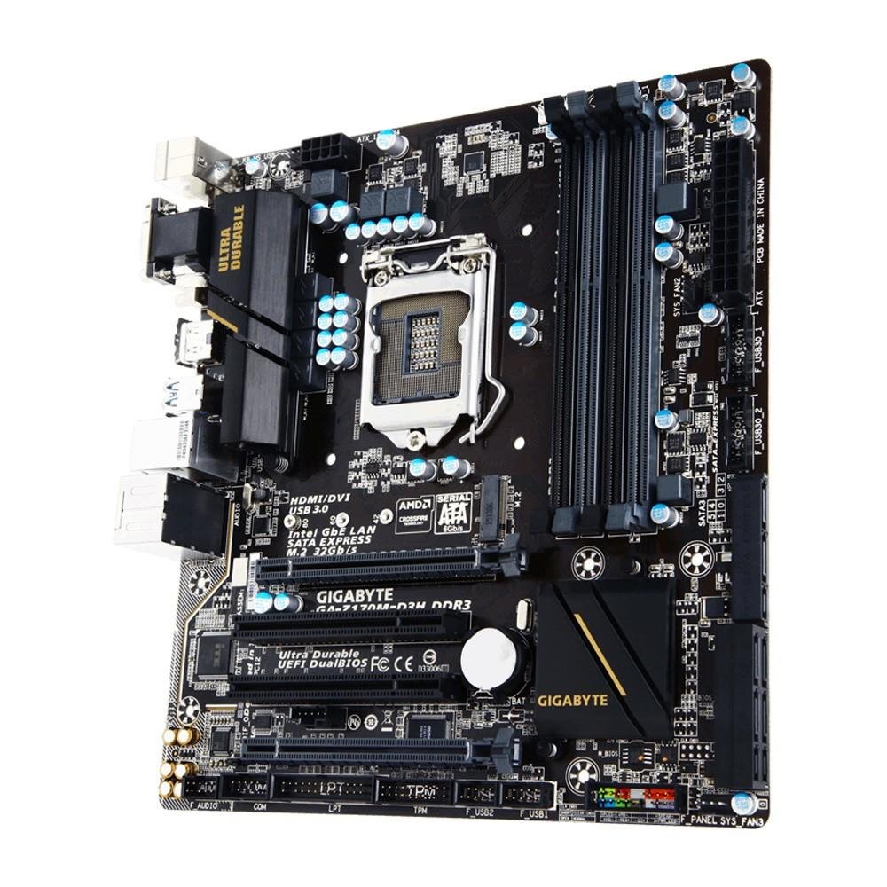 Imagem 3 de 4 do produto Placa-Mãe Gigabyte GA-Z170M-D3H, Intel LGA 1151, mATX, DDR3
