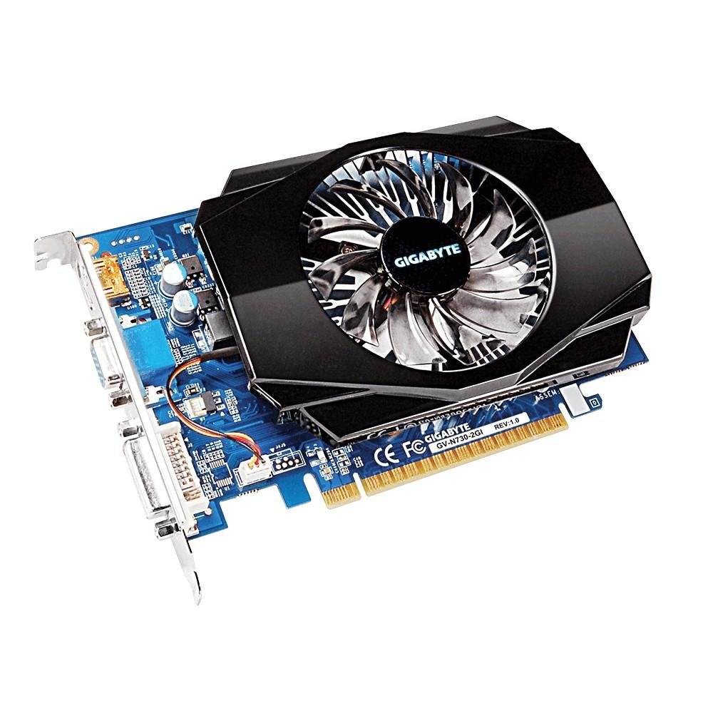 Placa de Vídeo VGA NVIDIA GIGABYTE GEFORCE GT 730 2GB DDR3 128 BITS VGA/DVI/HDMI - PCIE 2.0 - GV-N730-2GI
