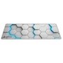 Mousepad Gamer Rise Mode 3D 01, Estendido 900x300mm, Borda Costurada, Branco - RM-MP-3D1-W