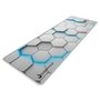 Mousepad Gamer Rise Mode 3D 01, Estendido 900x300mm, Borda Costurada, Branco - RM-MP-3D1-W
