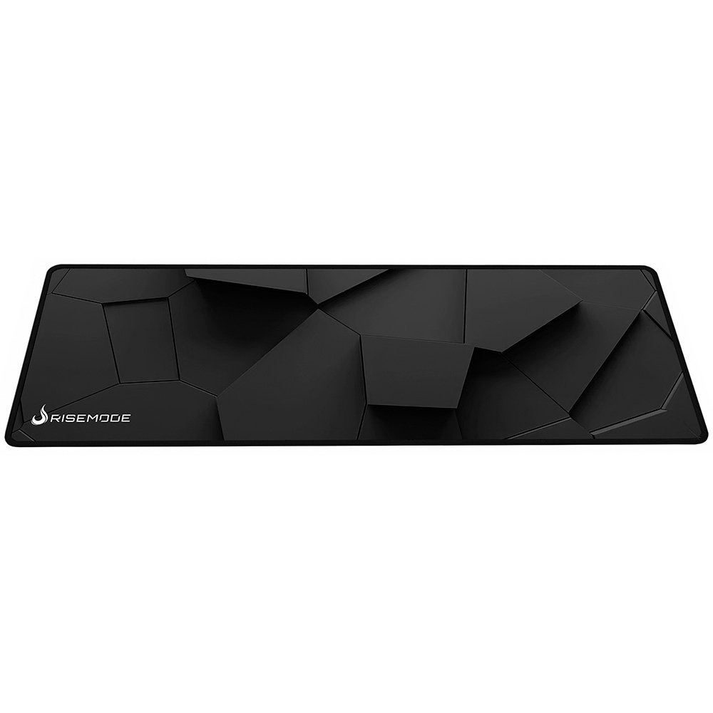 Imagem 3 de 3 do produto Mousepad Gamer Rise Mode 3D 02, Estendido 900x300mm, Borda Costurada, Preto - RM-MP-3D2-B