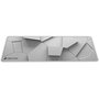 Mousepad Gamer Rise Mode 3D 02, Estendido 900x300mm, Borda Costurada, Branco - RM-MP-3D2-W