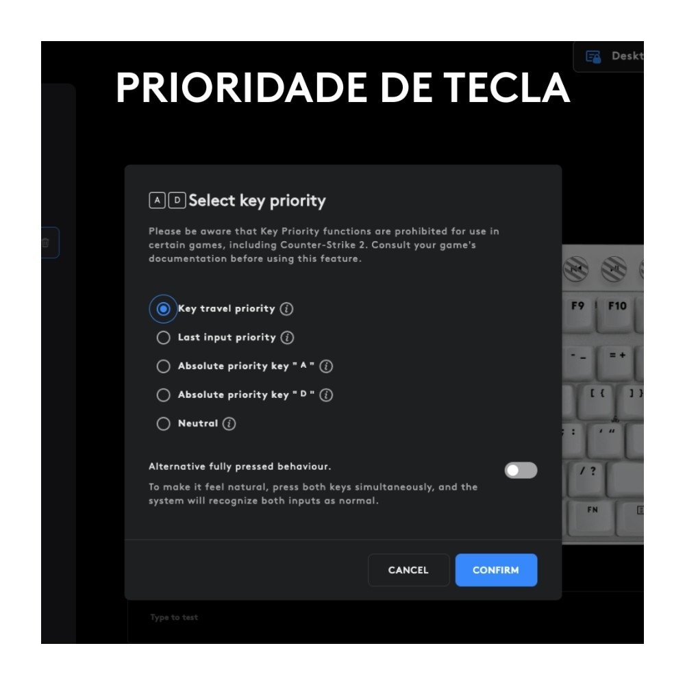 Teclado Gamer Logitech G PRO X TKL RAPID, Switches Magnético-analógicos, Modo Rapid Trigger, Layout US, Preto - 920-013131 - view 9