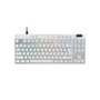 Teclado Gamer Logitech G PRO X TKL RAPID, Switches Magnético-analógicos, Modo Rapid Trigger, Layout US, Branco - 920-013132