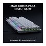 Teclado Gamer Logitech G PRO X TKL RAPID, Switches Magnético-analógicos, Modo Rapid Trigger, Layout US, Branco - 920-013132