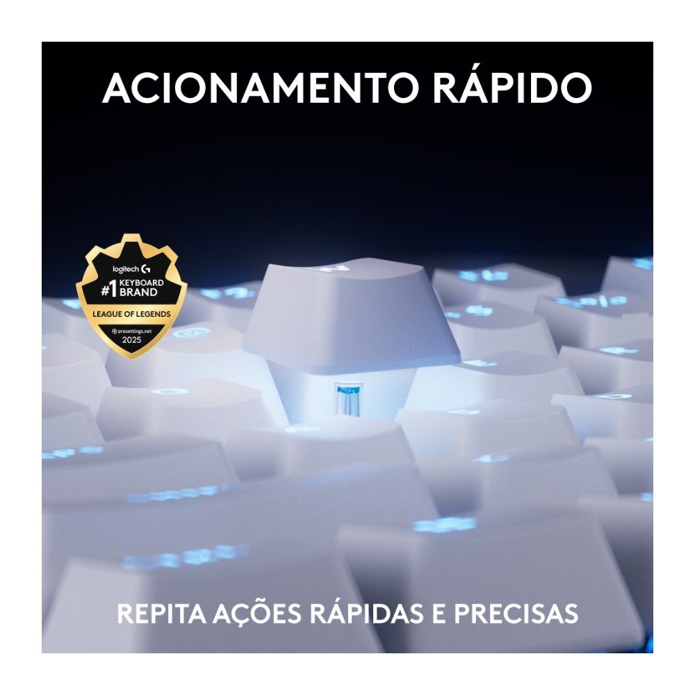 Teclado Gamer ( Balão.info) PRO X TKL RAPID, Switches Magnético-analógicos, Modo Rapid Trigger, Layout US, Branco - 920-( Balão.info - foto 3
