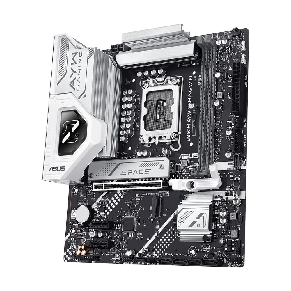 Imagem 5 de 9 do produto Placa Mãe ASUS B860M AYW GAMING WIFI, Intel LGA 1851, mATX, DDR5, Wi-fi, Bluetooth - B860M AYW GAMING WIFI