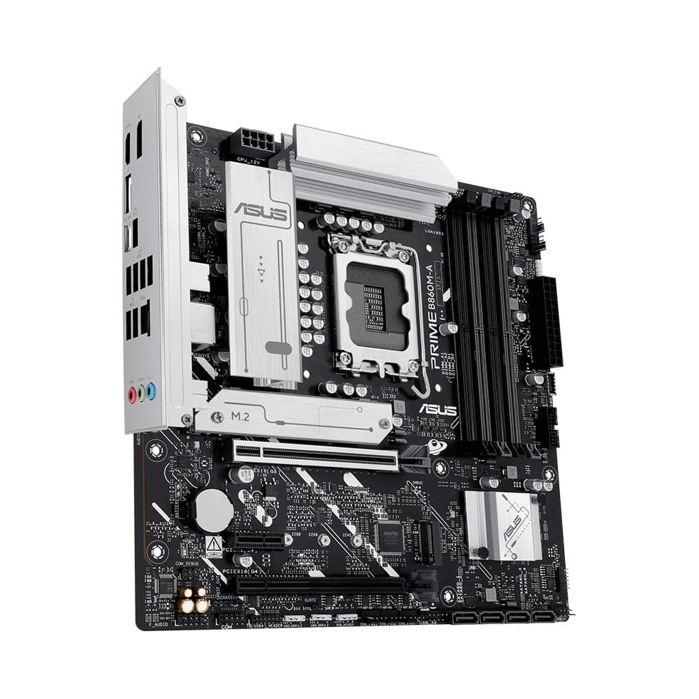 Placa Mãe ASUS PRIME B860M-A, Intel LGA 1851, mATX, DDR5 - PRIME B860M-A Placa Mãe ASUS PRIME B860M-A, Intel LGA 1851, mATX, DDR5 - PRIME B860M-A