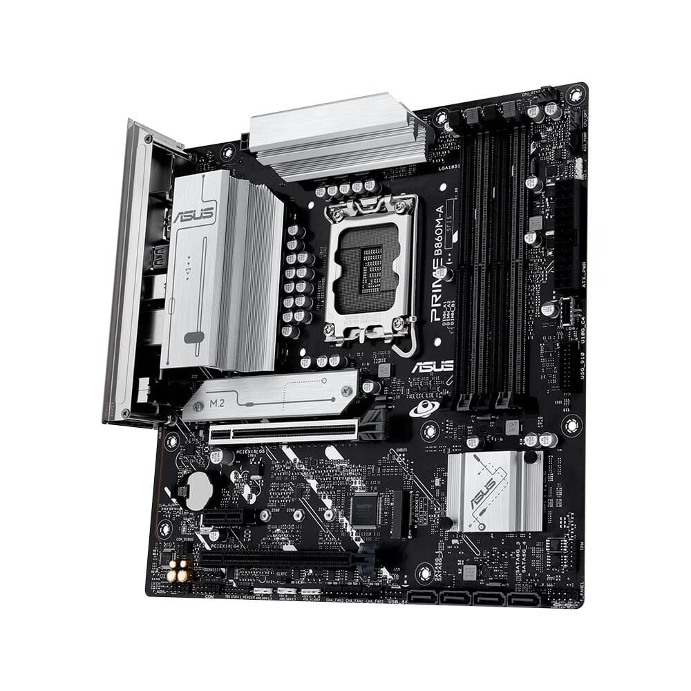 Placa Mãe ASUS PRIME B860M-A, Intel LGA 1851, mATX, DDR5 - PRIME B860M-A Placa Mãe ASUS PRIME B860M-A, Intel LGA 1851, mATX, DDR5 - PRIME B860M-A