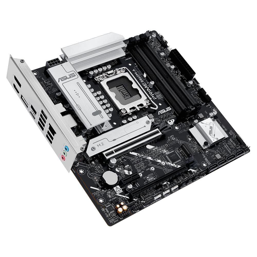 Placa Mãe ASUS PRIME B860M-A, Intel LGA 1851, mATX, DDR5 - PRIME B860M-A Placa Mãe ASUS PRIME B860M-A, Intel LGA 1851, mATX, DDR5 - PRIME B860M-A