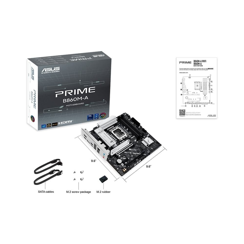 Imagem 8 de 8 do produto Placa Mãe ASUS PRIME B860M-A, Intel LGA 1851, mATX, DDR5 - PRIME B860M-A