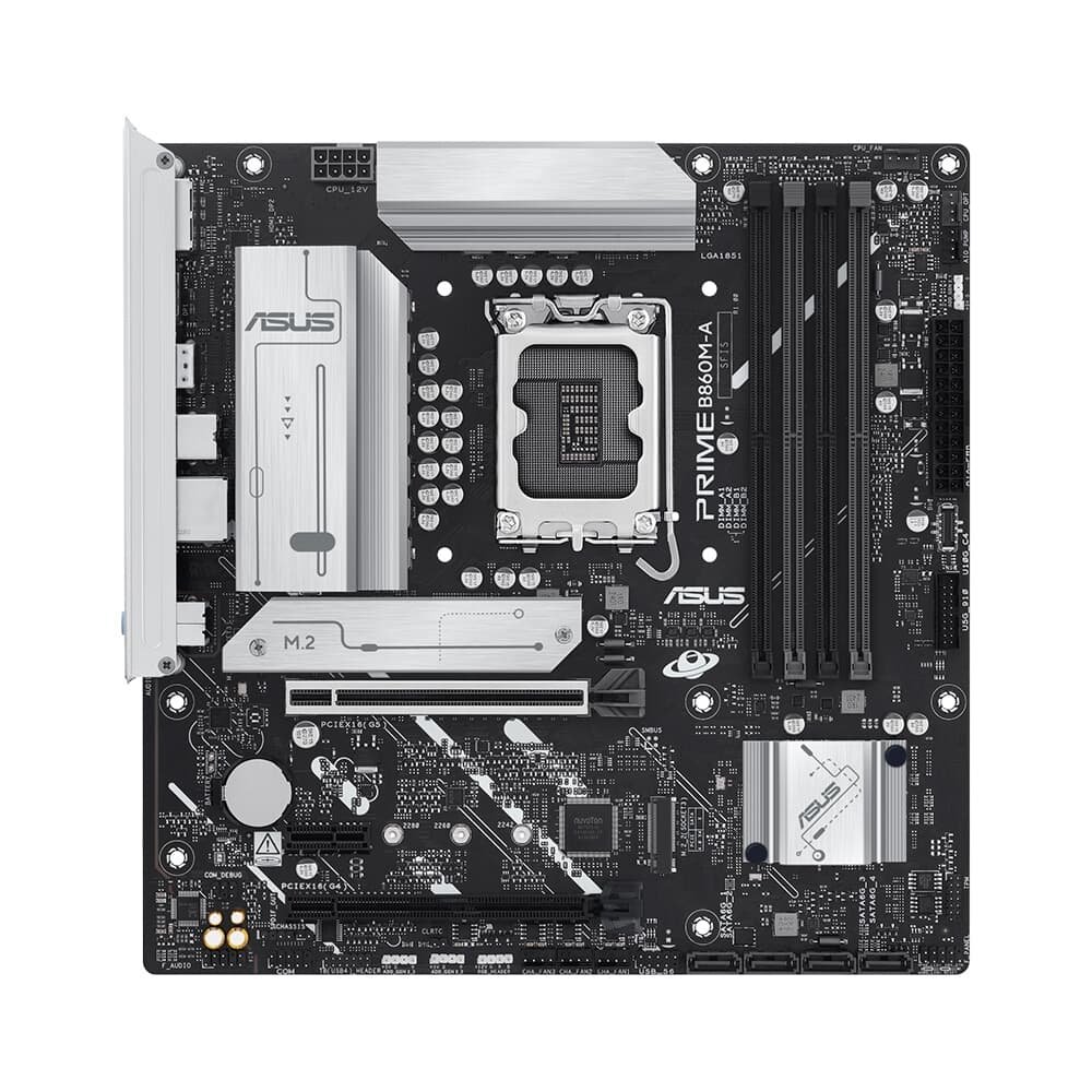 Placa Mãe ASUS PRIME B860M-A, Intel LGA 1851, mATX, DDR5 - PRIME B860M-A Placa Mãe ASUS PRIME B860M-A, Intel LGA 1851, mATX, DDR5 - PRIME B860M-A