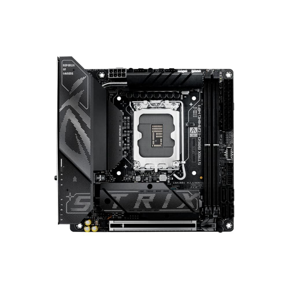 Imagem 10 de 12 do produto Placa Mãe ASUS ROG STRIX B860-I GAMING WIFI, Intel LGA 1851, mini-ITX - ROG STRIX B860-I GAMING WIFI