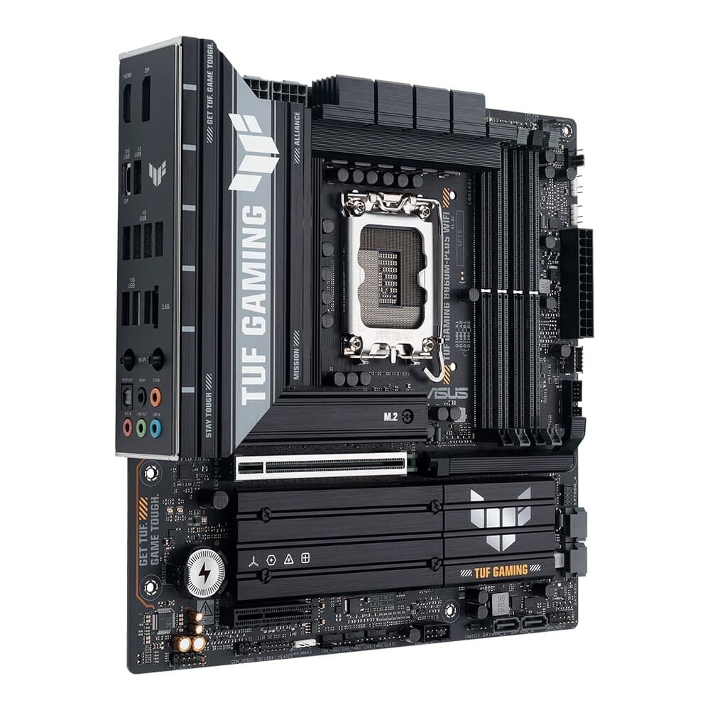 Imagem 3 de 6 do produto Placa Mãe ASUS TUF GAMING B860M-PLUS WIFI, Intel LGA 1851, mATX, DDR5, Wi-fi, Bluetooth - TUF GAMING B860M-PLUS WIFI