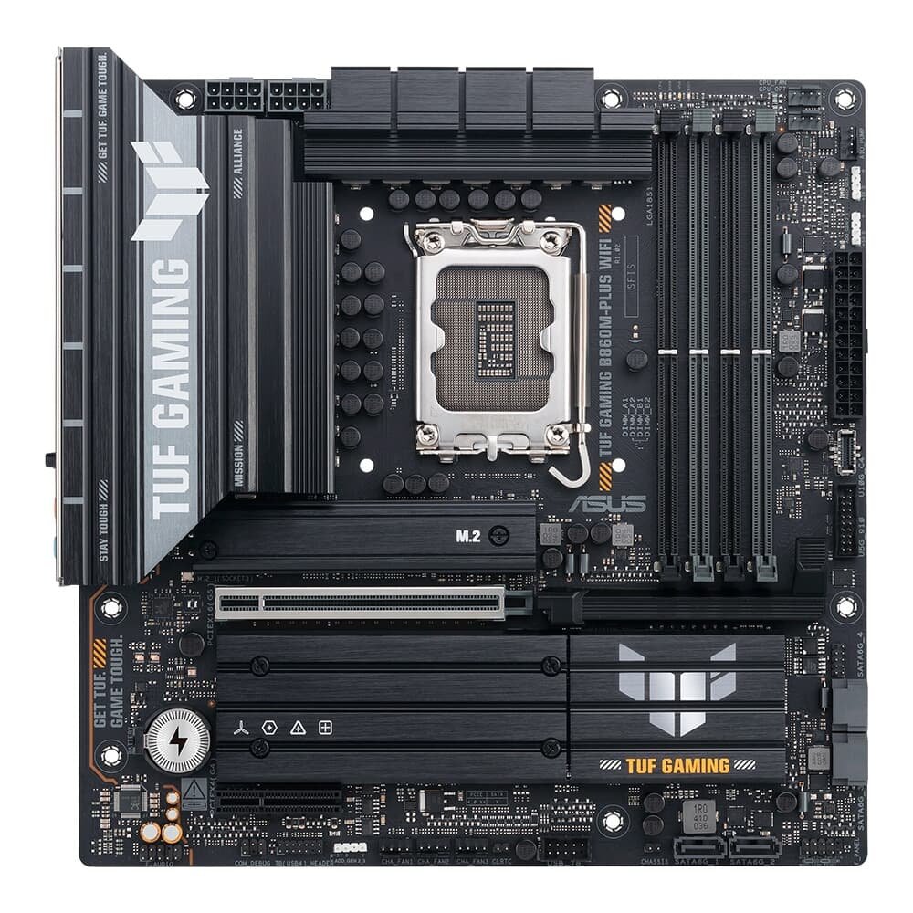 Placa Mãe ASUS TUF GAMING B860M-PLUS WIFI, Intel LGA 1851, mATX, DDR5, Wi-fi, Bluetooth - TUF GAMING B860M-PLUS WIFI 5