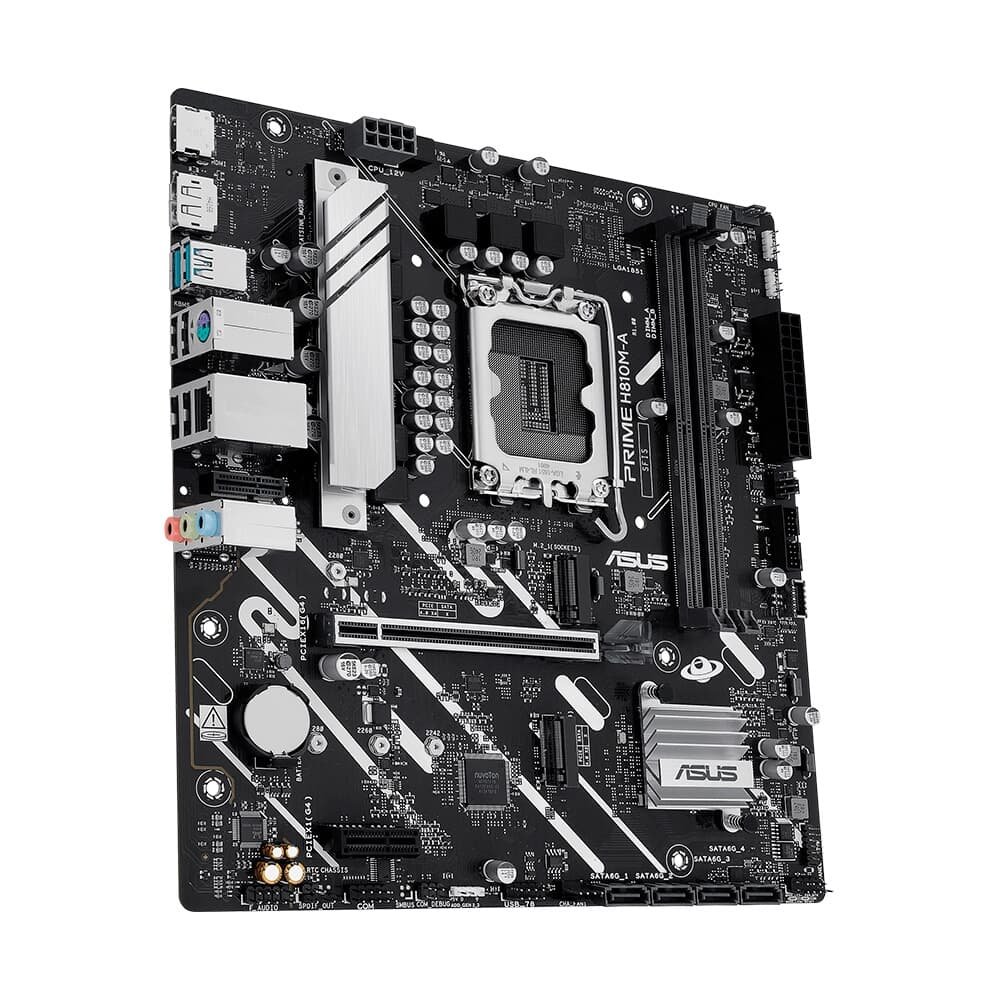 Placa Mãe ASUS PRIME H810M-A, Intel LGA 1851, mATX, DDR5, mATX, DDR5 - PRIME H810M-A