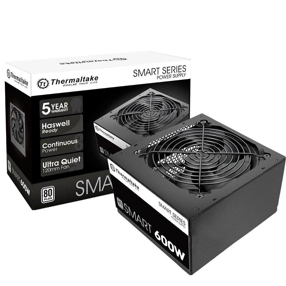 Fonte Thermaltake 600W 80 Plus White Smart Series - PS-SPD-0600NPCW Fonte Thermaltake 600W 80 Plus White Smart Series - PS-SPD-0600NPCW