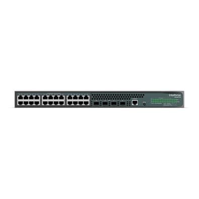 Switch Gerenciável Intelbras S2328G-PB, 4 Portas SFP 10000 Base-x PoE, 24 Portas - 4760108