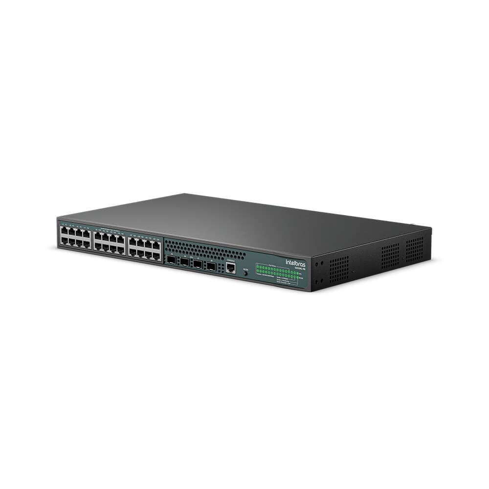 Switch Gerenciável Intelbras S2328G-PB, 4 Portas SFP 10000 Base-x PoE, 24 Portas - 4760108