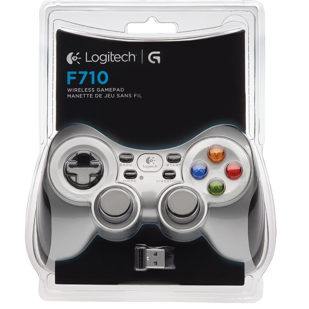 Imagem 4 de 4 do produto Controle de Jogos sem fio Logitech F710 para PC e TV - 940-000117