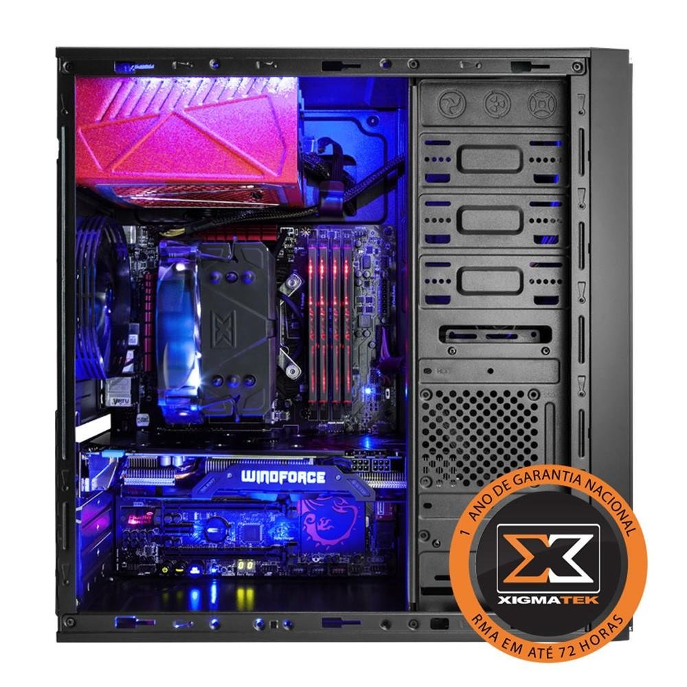Imagem 2 de 2 do produto Gabinete Xigmatek Praxis Red 1801 EN7050