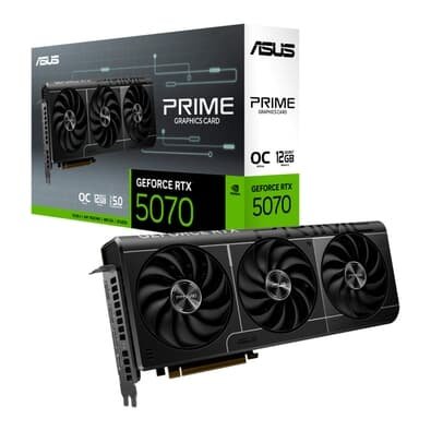  ASUS PRIME RTX 5070 O12G NVIDIA Geforce, 12GB, GDDR7, Blackwell e DLSS4, Ray Tracing, Edição OC - 90YV0M10-M0NA00