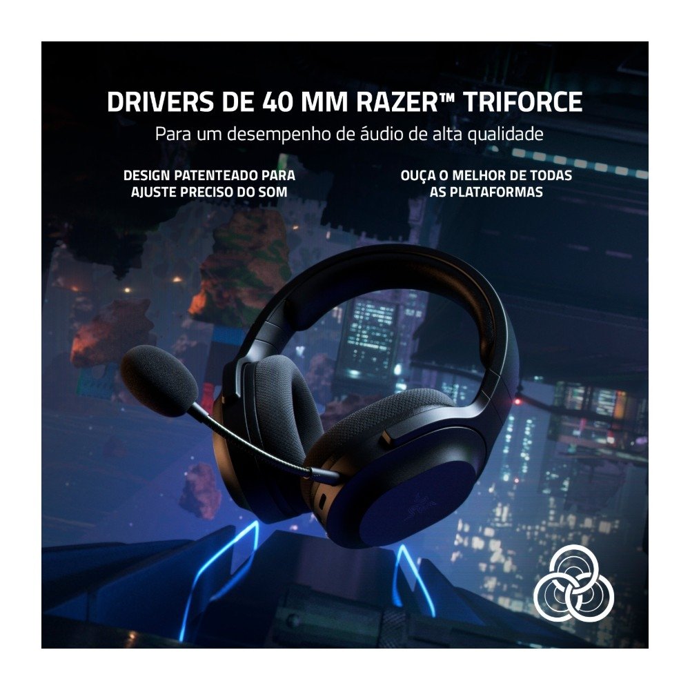 Headset Gamer Sem Fio ( Balão.info), Driver 40mm, Microfone Removível, Bateria de 50h, Multiplataforma, Wireless 2.4GHz, Bluetooth 5.2, Preto - RZ04-( Balão.info - foto 5