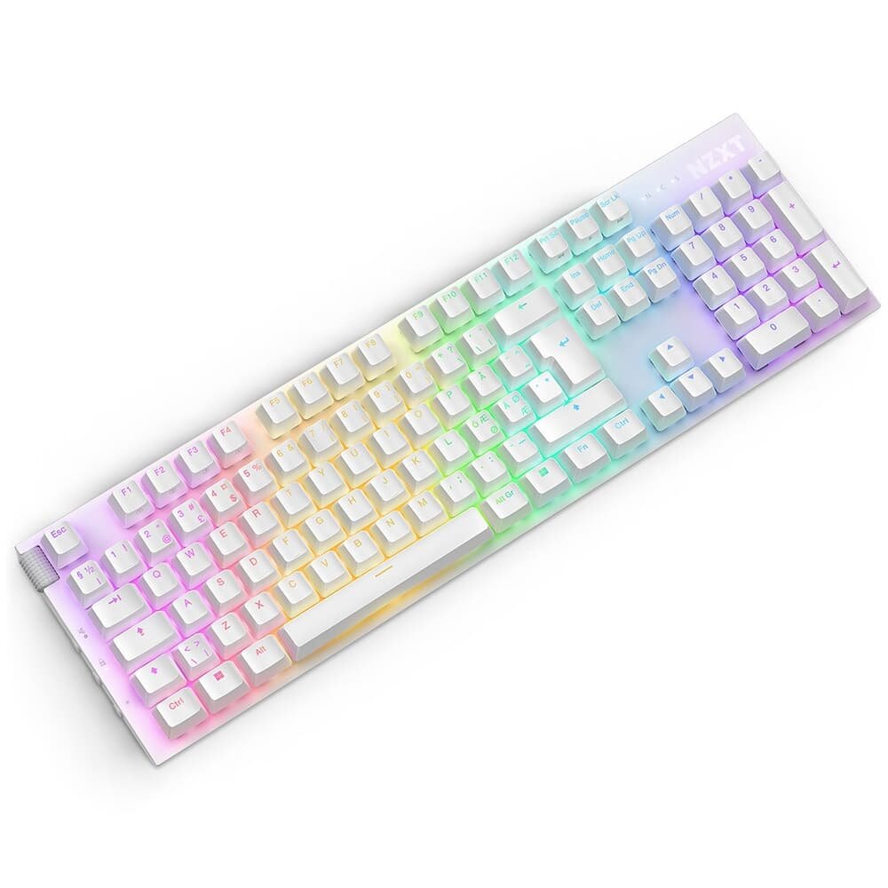 Teclado Óptico Gamer ( Balão.info) Function 2 Full Size, RBG, USB-C, Layout US, Branco - KB-001NW-US - view 3