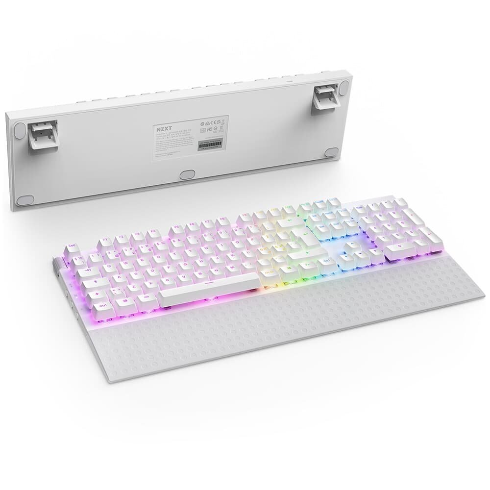 Teclado Óptico Gamer ( Balão.info) Function 2 Full Size, RBG, USB-C, Layout US, Branco - KB-001NW-US - view 2