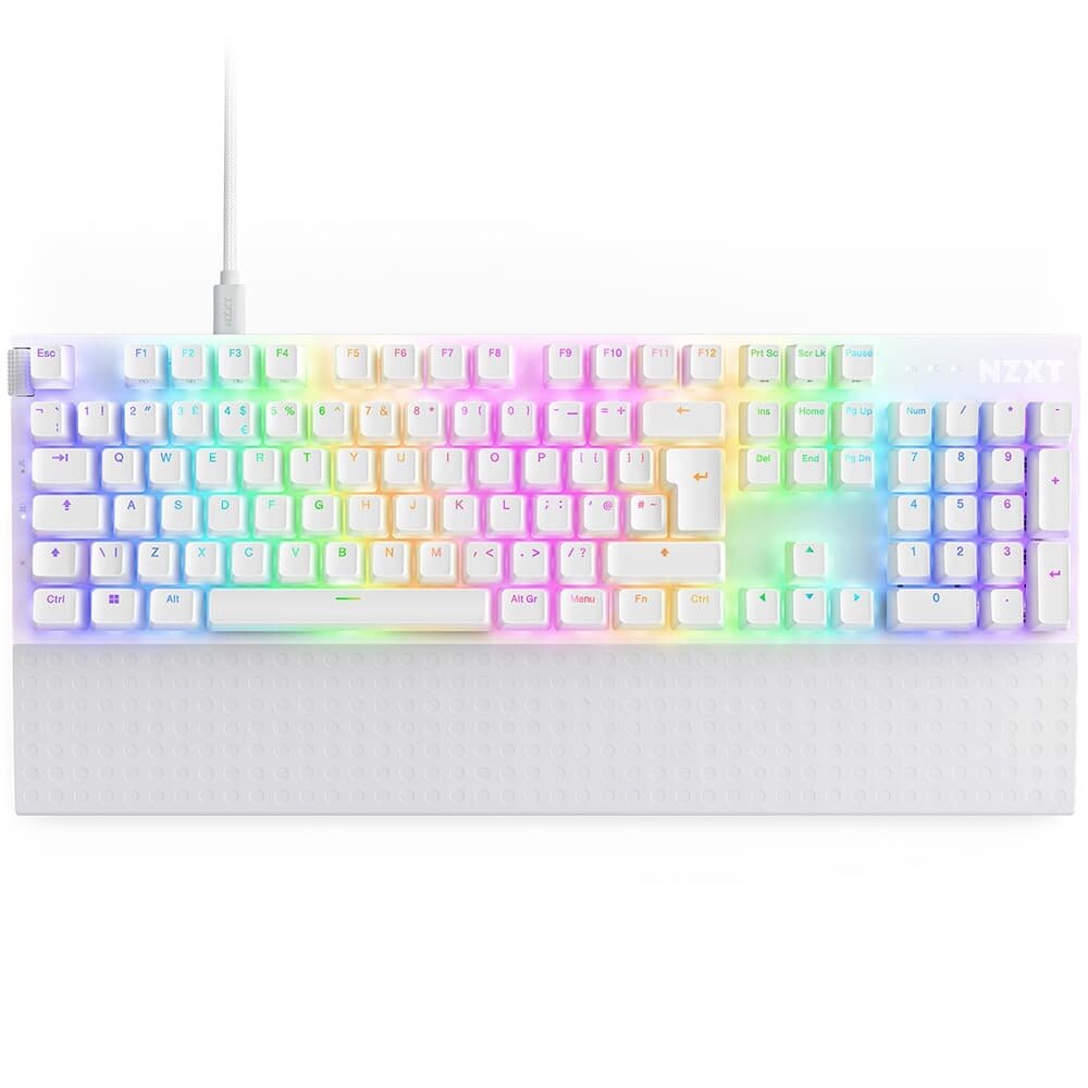 Teclado Óptico Gamer ( Balão.info) Function 2 Full Size, RBG, USB-C, Layout US, Branco - KB-001NW-US - view 8