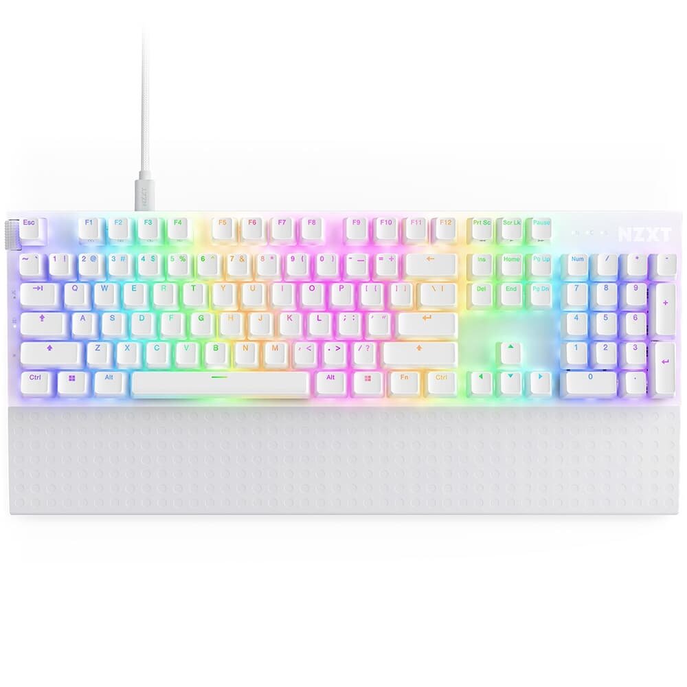 Teclado Óptico Gamer ( Balão.info) Function 2 Full Size, RBG, USB-C, Layout US, Branco - KB-001NW-US - view 11