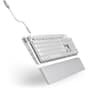 Teclado Óptico Gamer NZXT Function 2 Full Size, RBG, USB-C, Layout US, Branco - KB-001NW-US