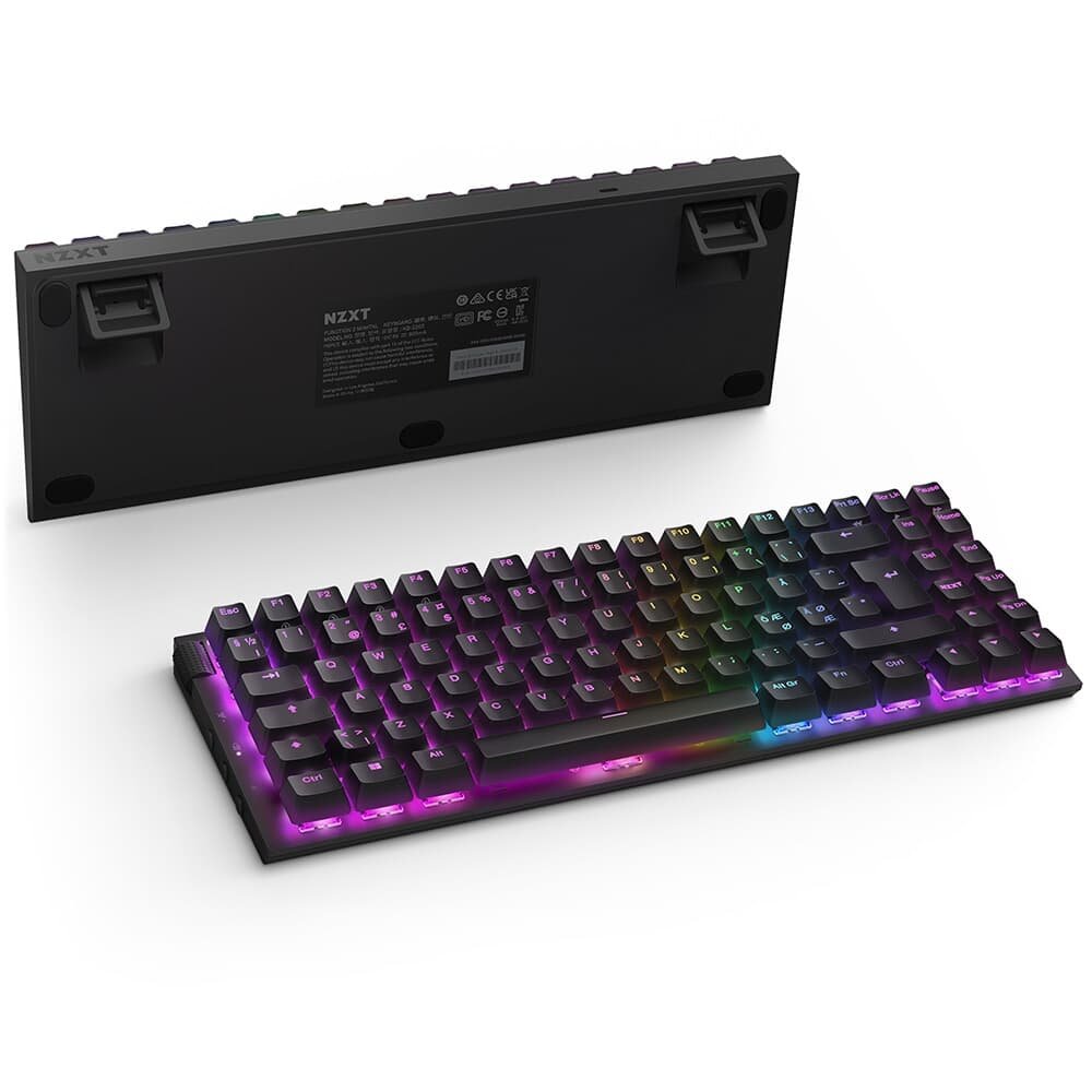 Teclado Óptico Gamer NZXT Function 2 MiniTKL, RGB, USB-C, Layout US, Preto - KB-002NB-US Teclado Óptico Gamer NZXT Function 2 MiniTKL, RGB, USB-C, Layout US, Preto - KB-002NB-US