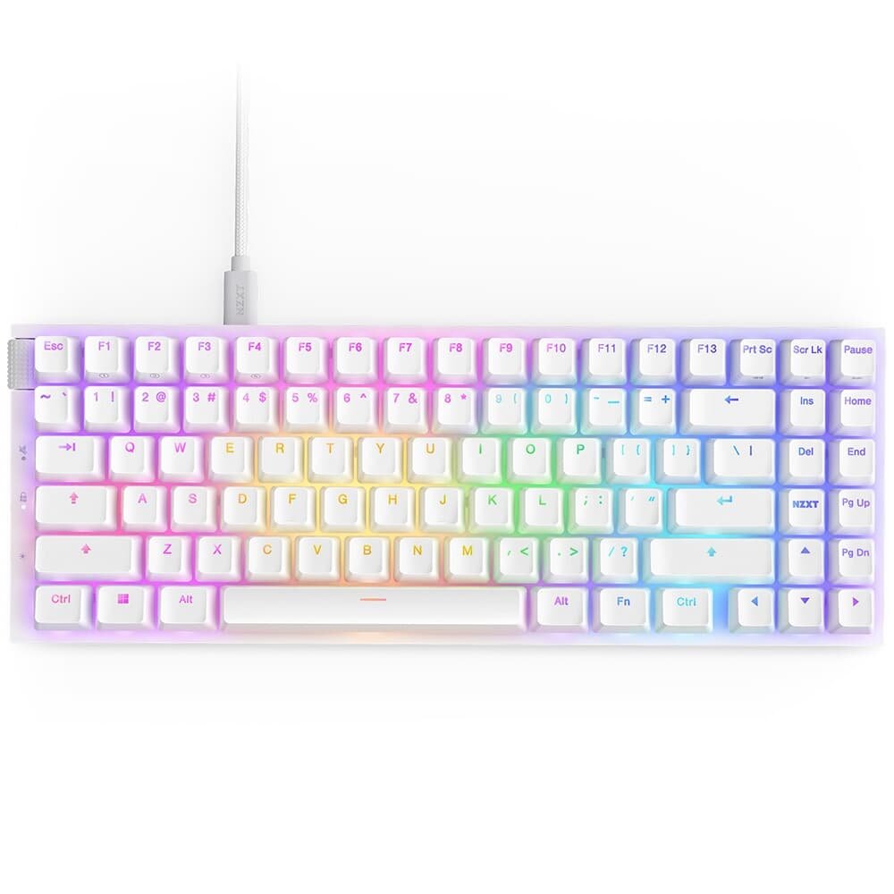 Teclado Óptico Gamer ( Balão.info) Function 2 MiniTKL, RGB, USB-C, Layout US, Branco - KB-002NW-US - view 5