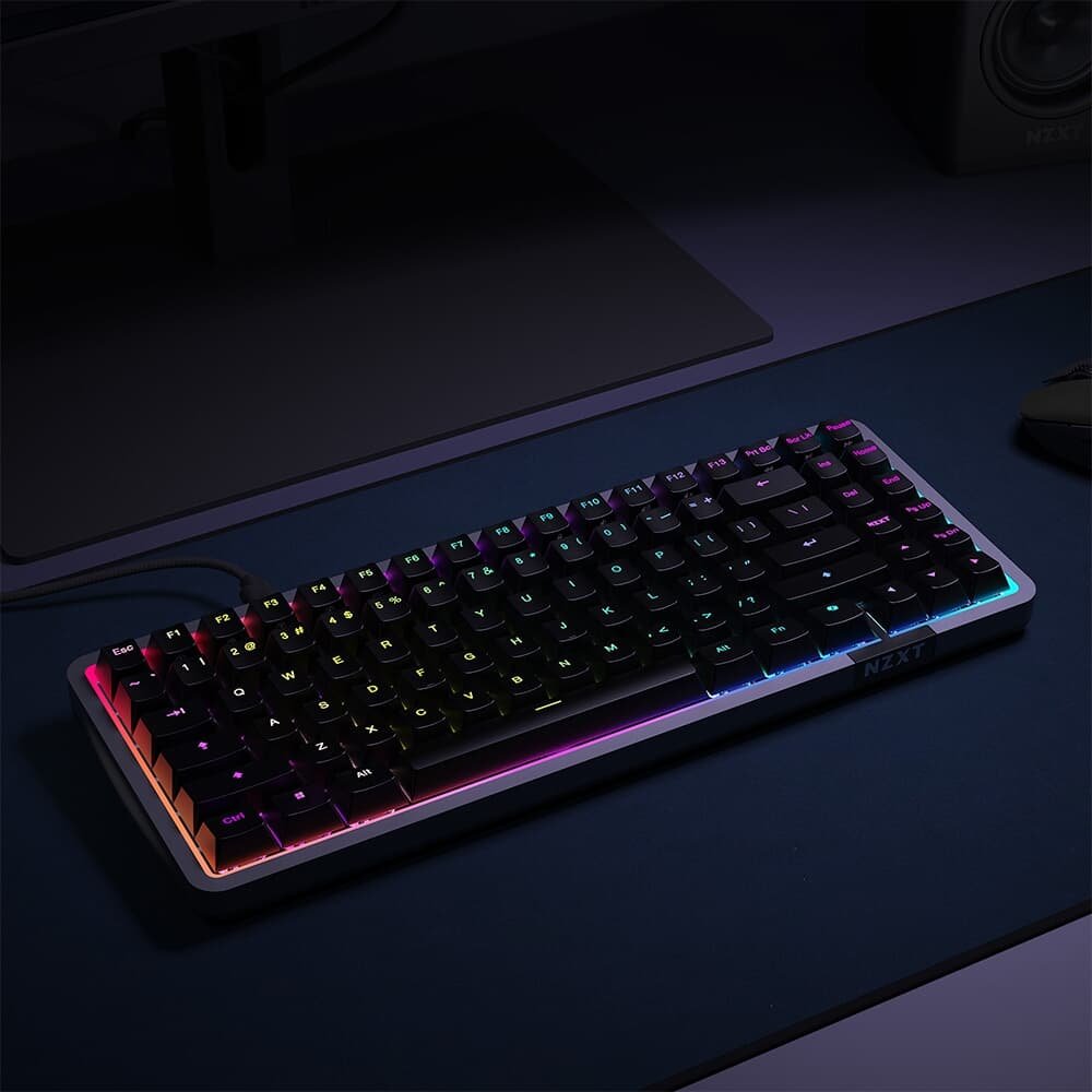 Imagem 18 de 18 do produto Teclado Magnético Gamer Sem Fio NZXT Function Elite MiniTKL, RGB, USB-C Removível, Preto - KB-101NB-US