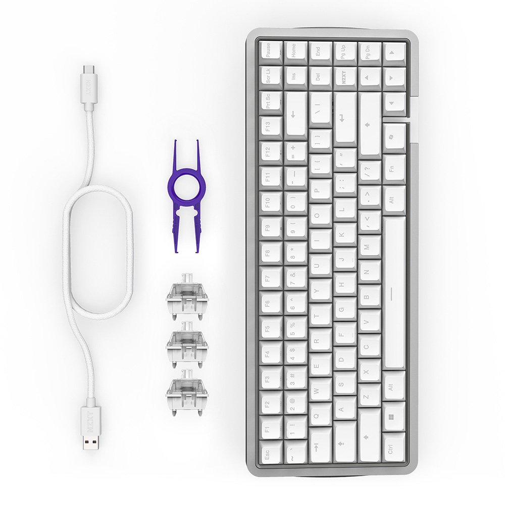 Teclado Magnético Gamer Sem Fio ( Balão.info) Function Elite MiniTKL, RGB, USB-C Removível, Branco - KB-101NW-US - foto 10
