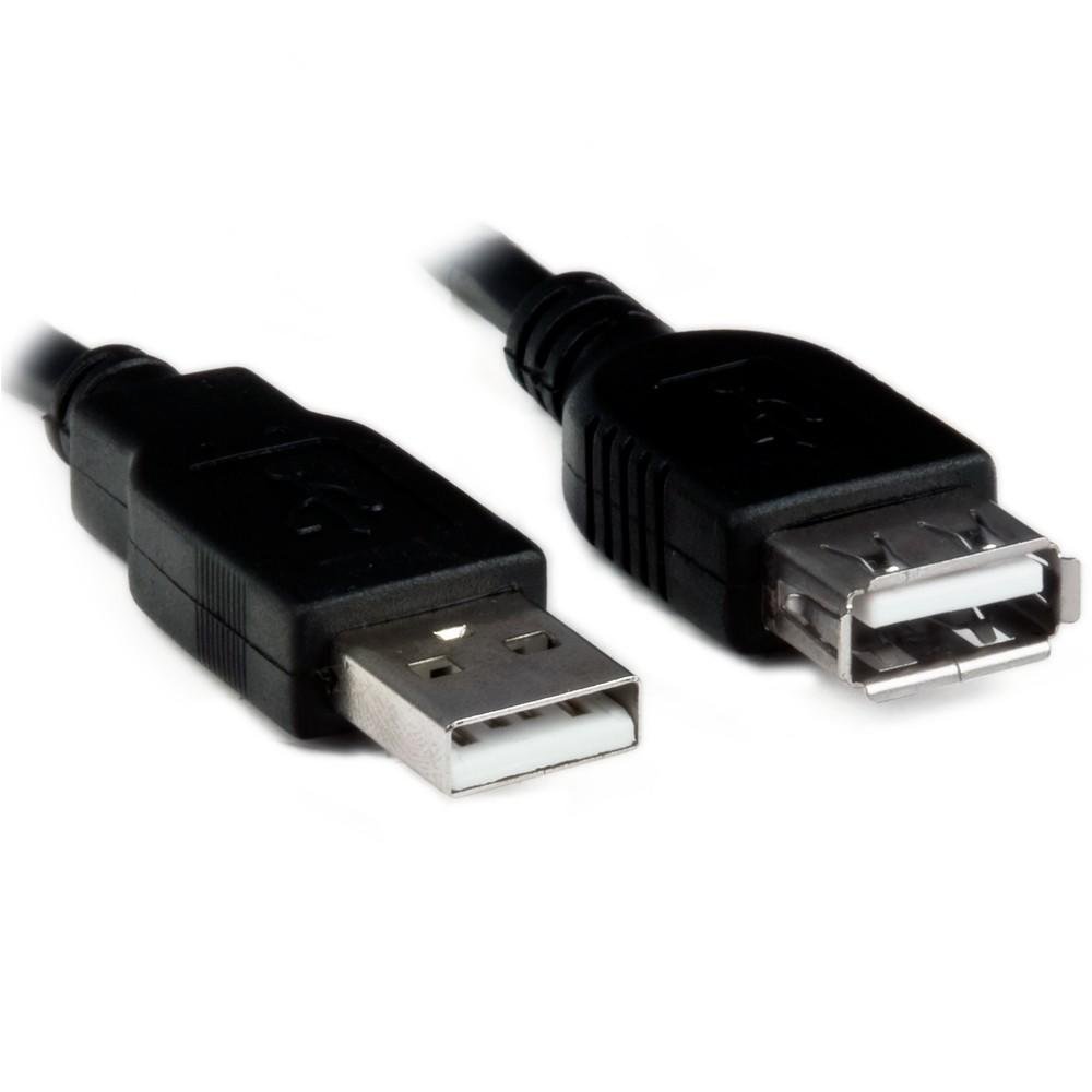 Imagem 2 de 2 do produto Cabo Extensor USB 2.0 A Macho x USB 2.0 A Fêmea, PlusCable, 3 metros - PC-USB3002