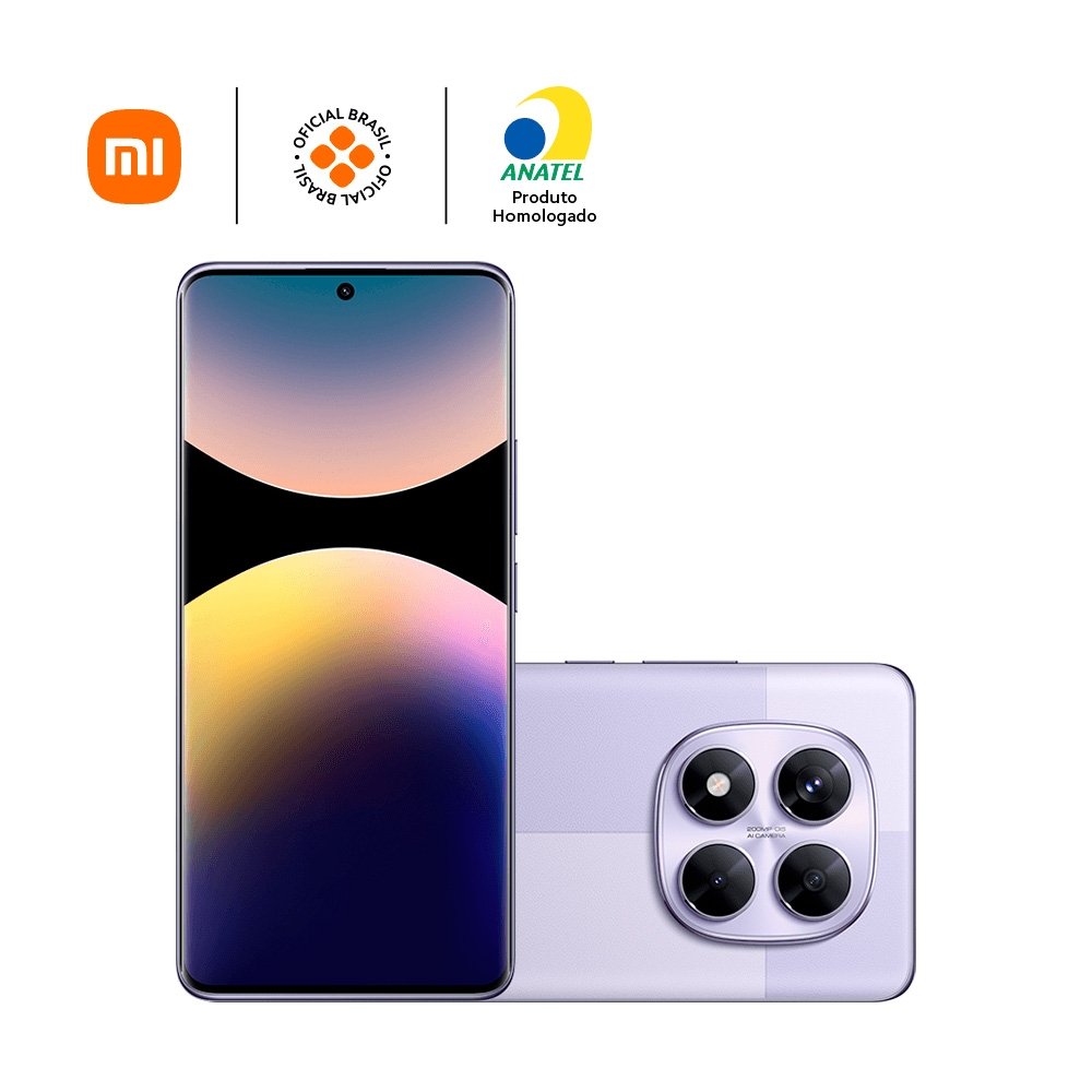 "SmartPhone Xiaomi Redmi Note 14 Pro 5G, 512GB Rom, 12GB RAM, Octa Core, Câmera 200MP, Tela 6,67"""" Amoled, Roxo Lavanda - CX406ROX" - view 9
