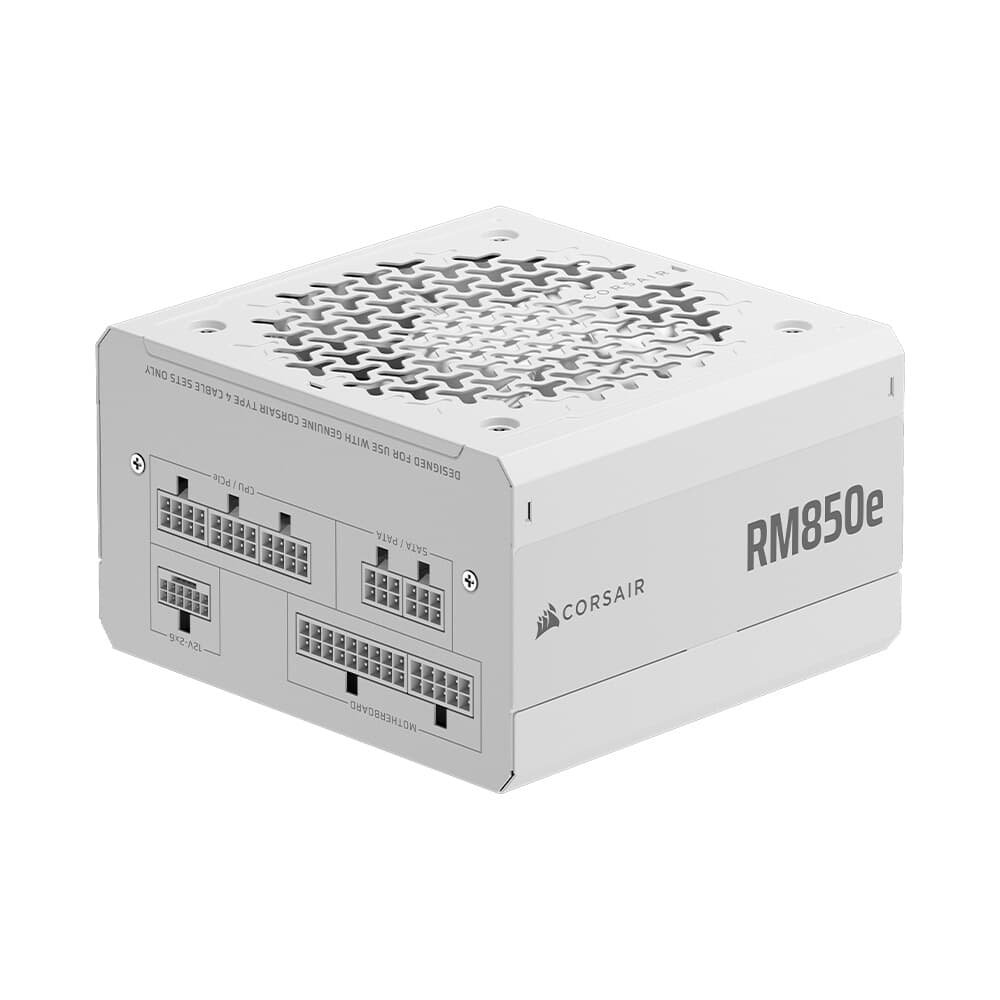 Fonte CORSAIR RMe Series RM850e 2025, 850W, Full Modular, Cybenetics Gold, ATX, Branco - CP-9020293-BR - view 5