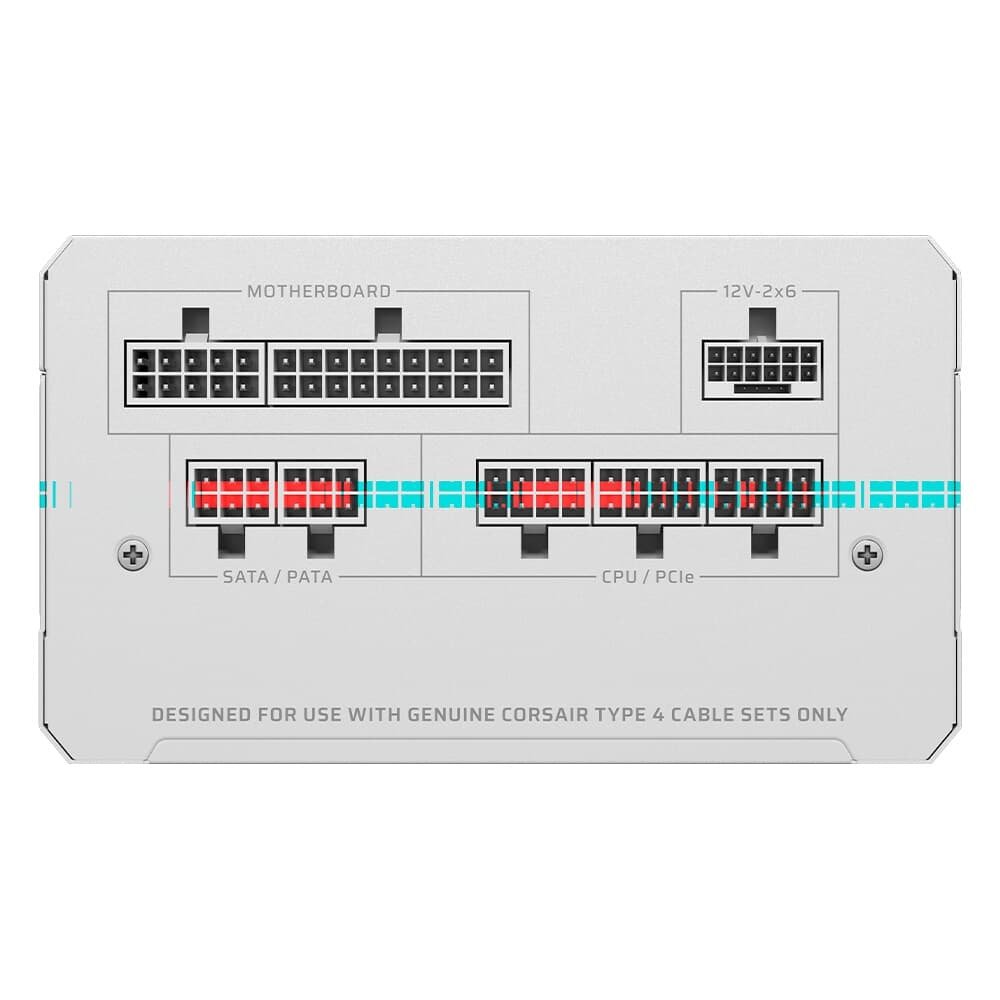 Fonte CORSAIR RMe Series RM850e 2025, 850W, Full Modular, Cybenetics Gold, ATX, Branco - CP-9020293-BR - view 9