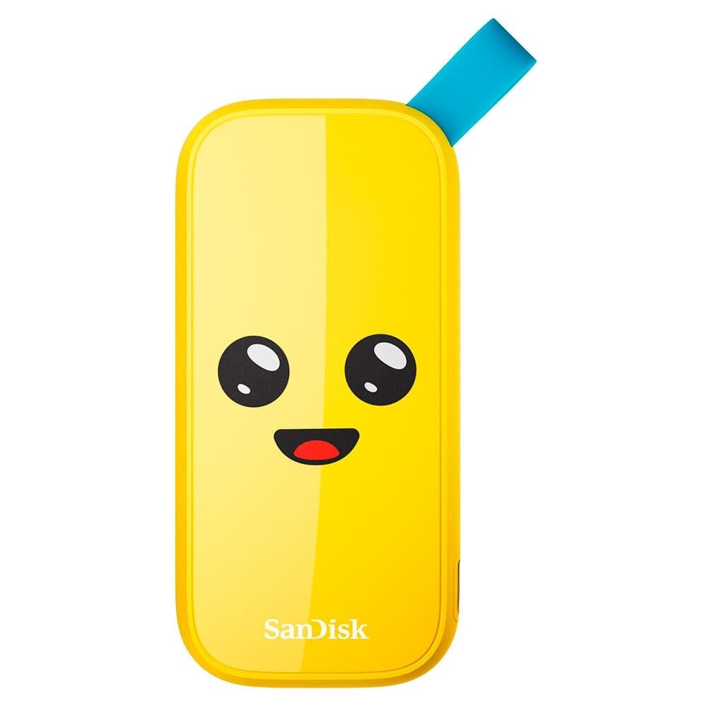 SSD Externo SanDisk Fortnite, 1TB, USB 3.2 Gen 2, Portátil, Leitura: 800 MB/s, Amarelo - SDSSDE30-1T00-G25F - view 2