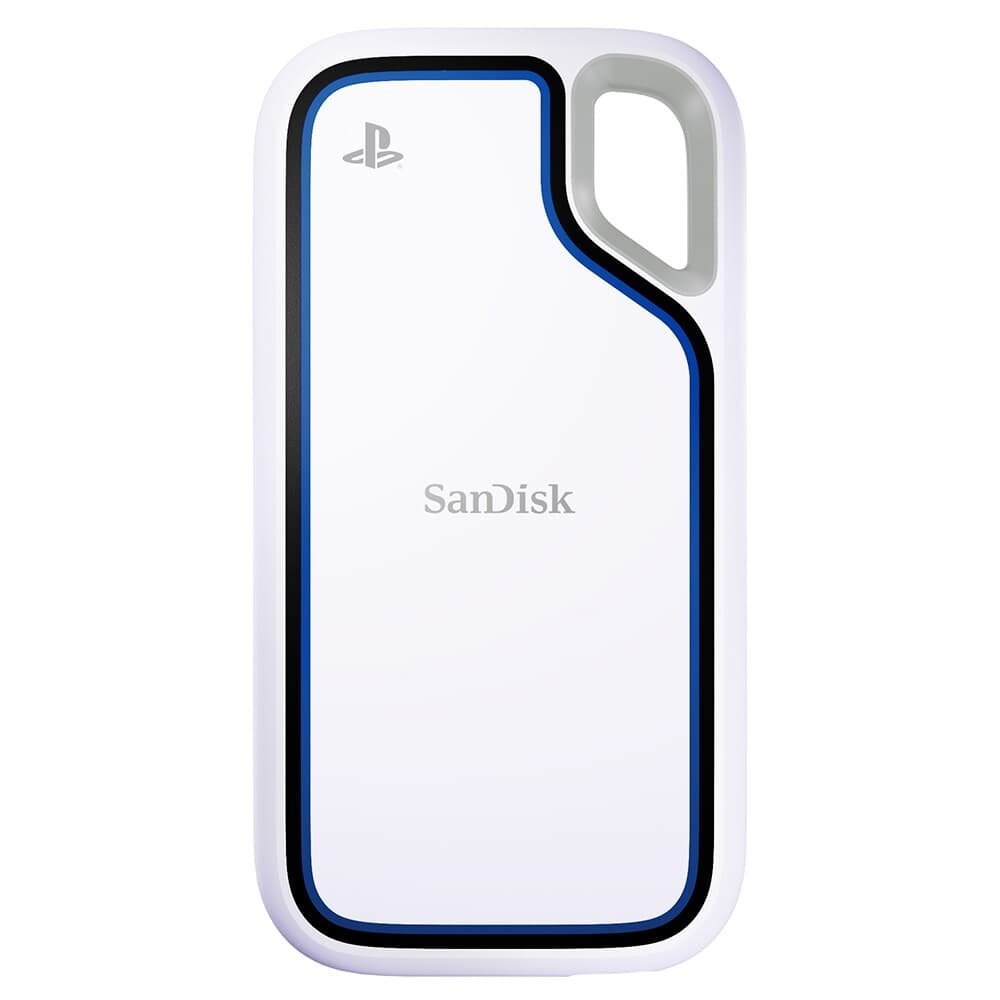 Imagem 2 de 2 do produto SSD Externo SanDisk Extreme PS5, 1TB, USB 3.2 Gen 2, Portátil, Leitura: 1000 MB/s, Compatível com PS5, Branco - SDSSDE62P-1T00-G25