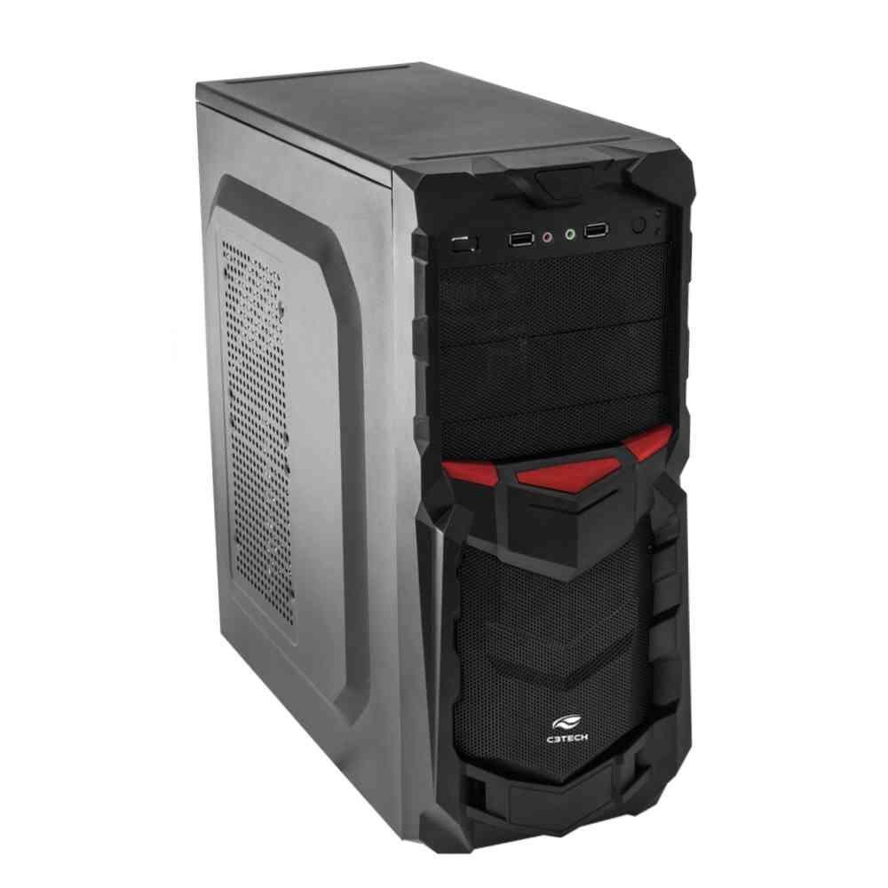 Gabinete Gamer C3Tech, ATX, Sem Fonte, Preto - MT-G50BK Gabinete Gamer C3Tech, ATX, Sem Fonte, Preto - MT-G50BK