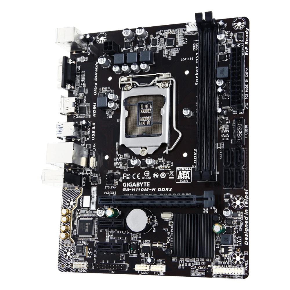 Placa-Mãe Gigabyte GA-H110M-H, Intel LGA 1151, mATX, DDR3