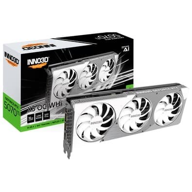 [新品未開封]INNO3D GeForce RTX5070Ti X3 OC WH Placa de Video RTX5070 Ti X3 OC white | KaBuM!
