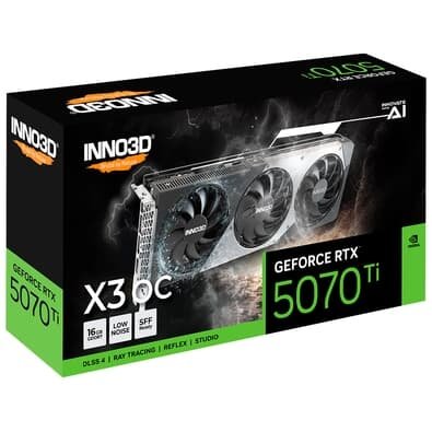 希少 2スロット厚 RTX 5070 Ti X3 INNO3D® GeForce RTX™ 5070 Ti X3 - 株式会社 エルザ ジャパン