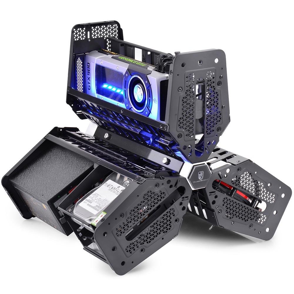 Gabinete DeepCool Mini-ITX Tristellar sem Fonte Preto