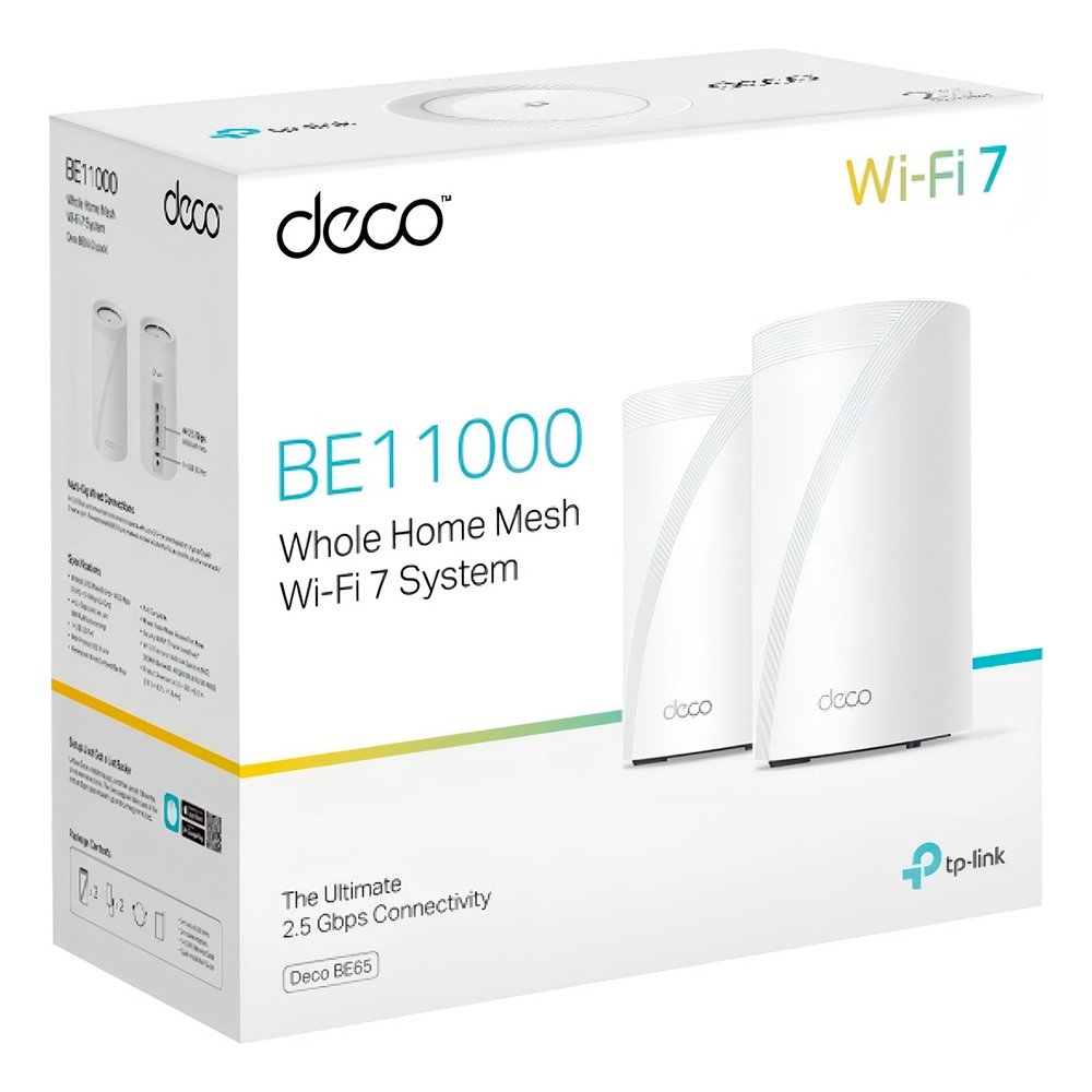 Deco BE65 WiFi 7 Mesh: Internet 11Gbps | KaBuM!