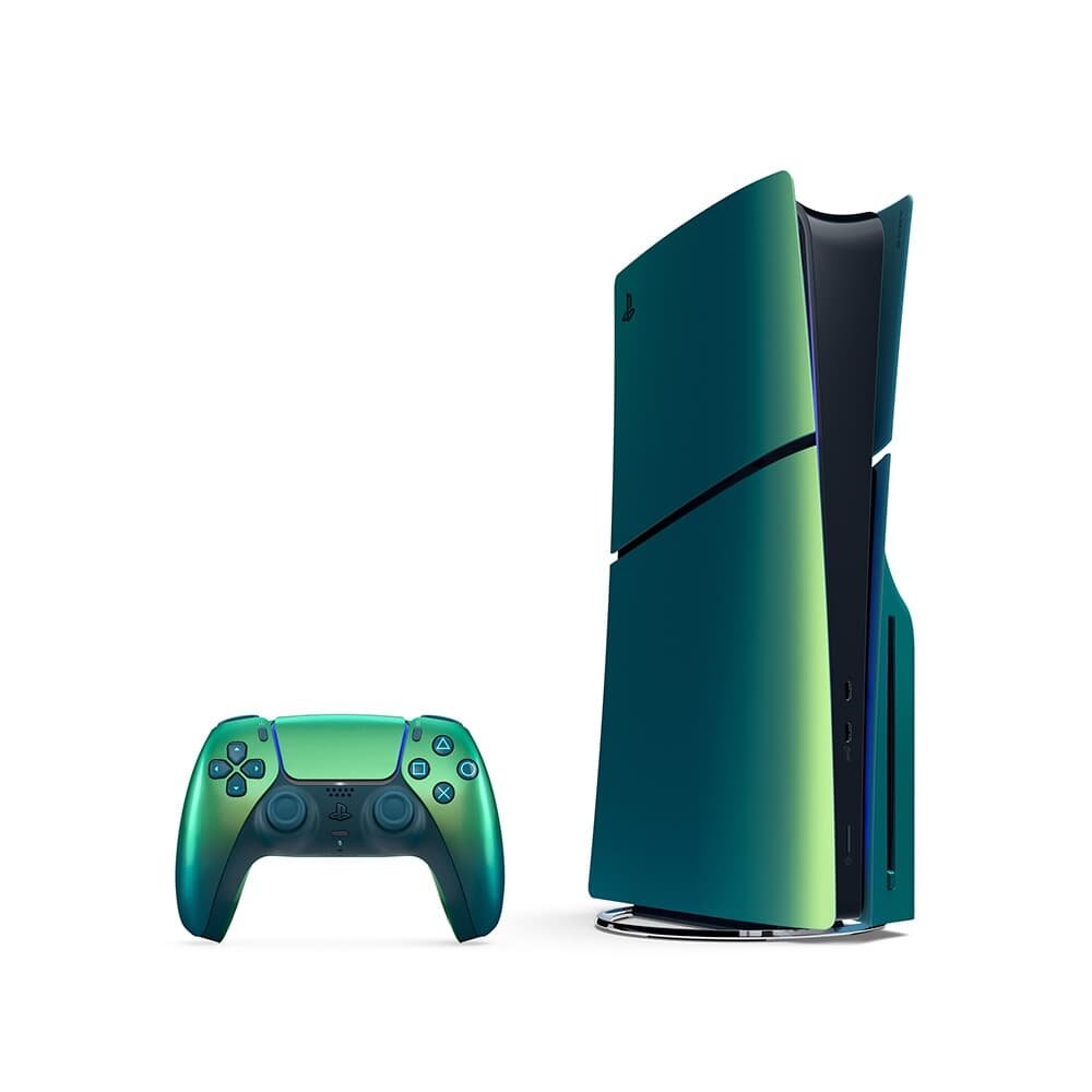 Imagem 3 de 5 do produto Tampas do console PS5 Slim, Chroma Teal - CFI-ZCS2W09Y